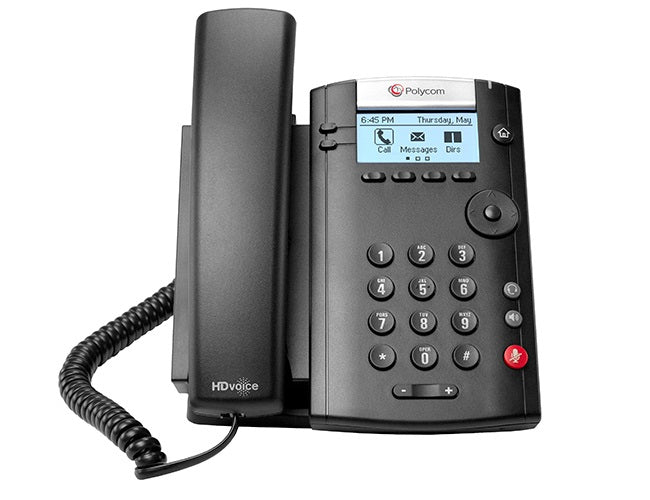 Polycom VVX 201 IP Phone Black Wired Handset LED 2 Lines